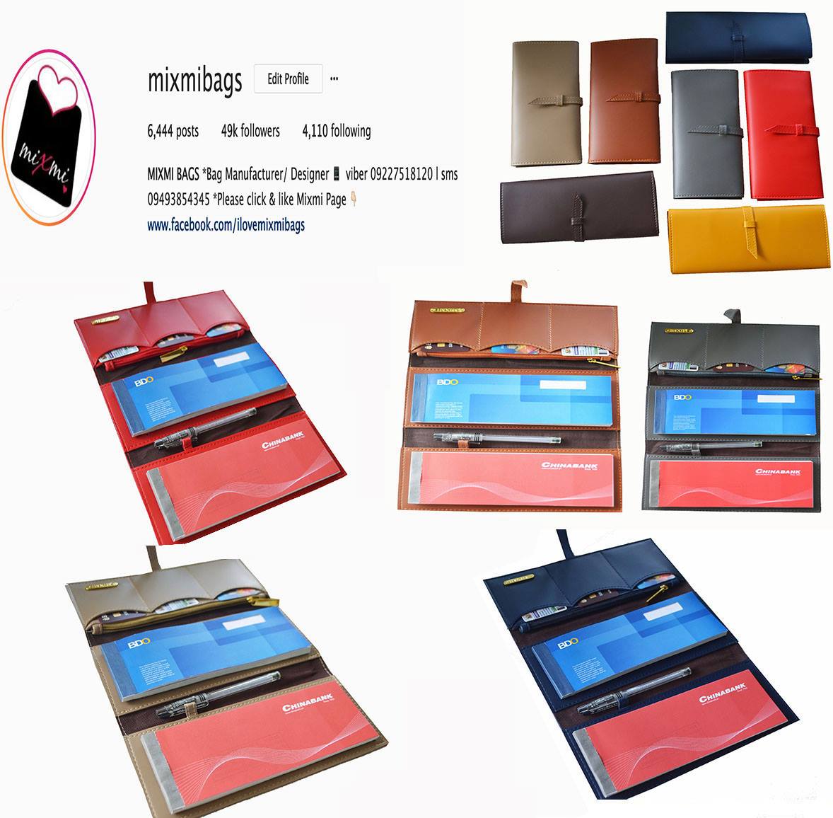 MIXMI Double Checkbook Wallet