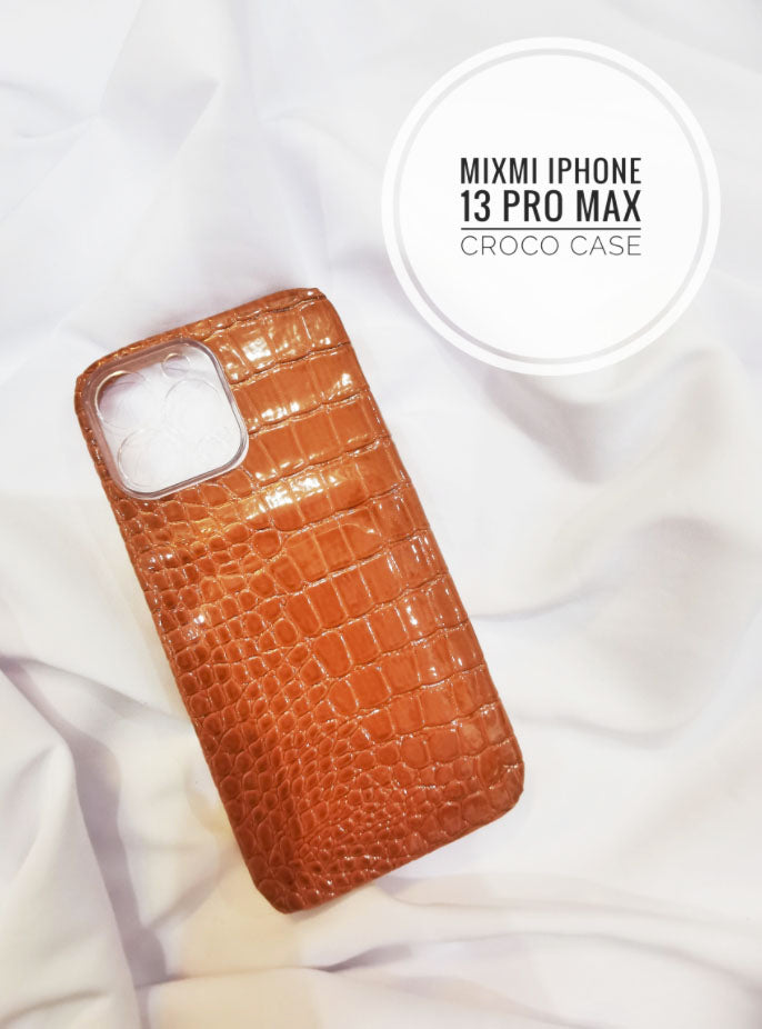 MIXMI IPHONE 13 PRO MAX CROCO SKIN CASE (TAN)