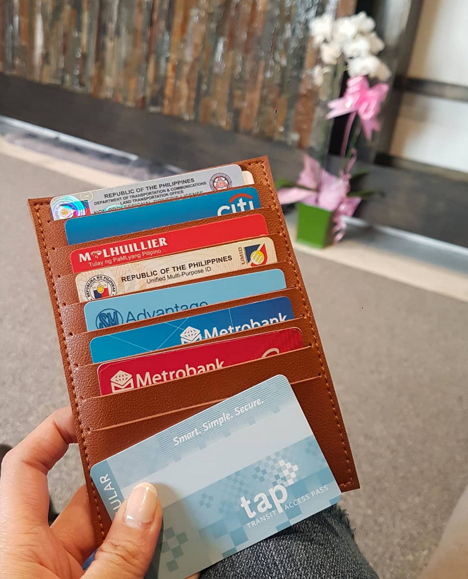 SLIM CARD WALLET (TAN)