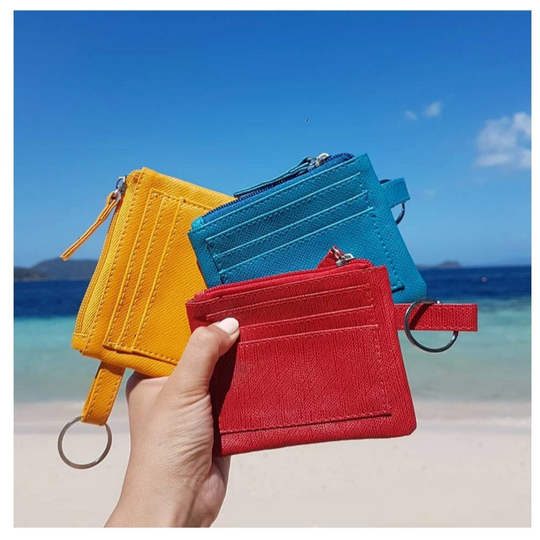 Mixmi Slim Zippered Wallet (Red)