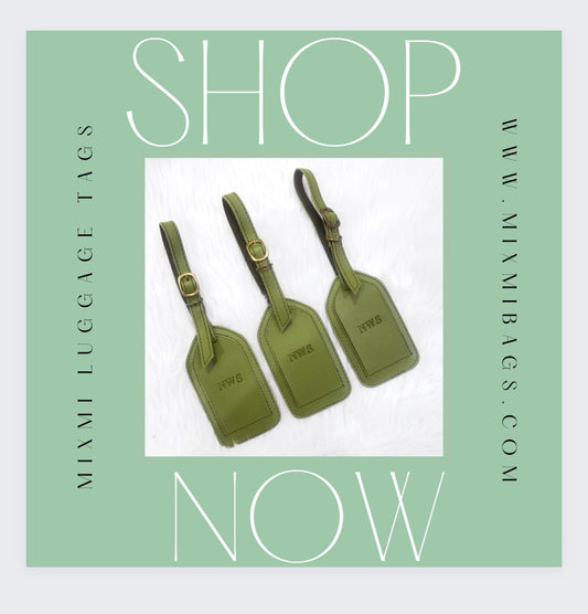 MIXMI Lucky Luggage Tag (Moss Green)