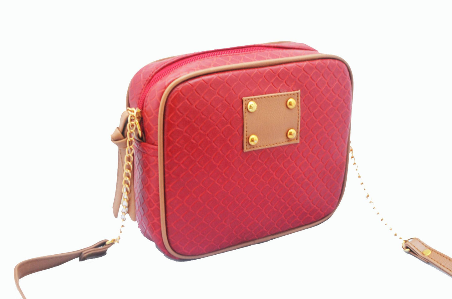 MIXMI TAYLOR CHAIN BAG (RED PRINT) GOLD CHAIN