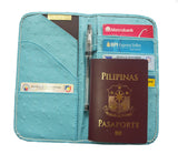 MIXMI Long Passport Wallet (Mint Blue)