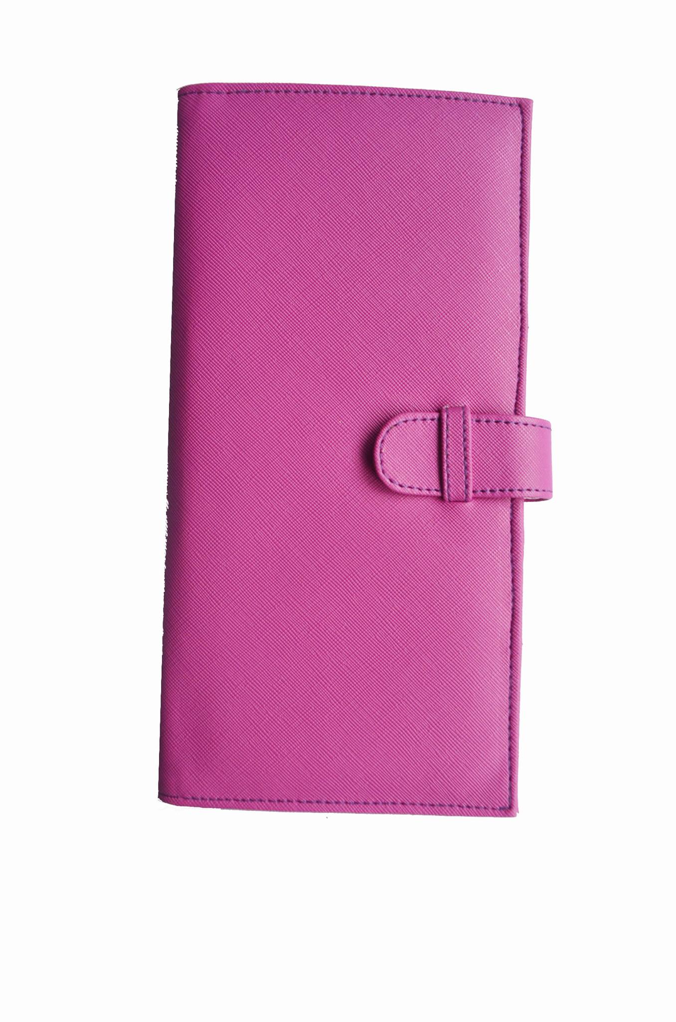 MIXMI FAMILY PASSPORT/ PASSBOOK WALLET (PURPLISH PINK)