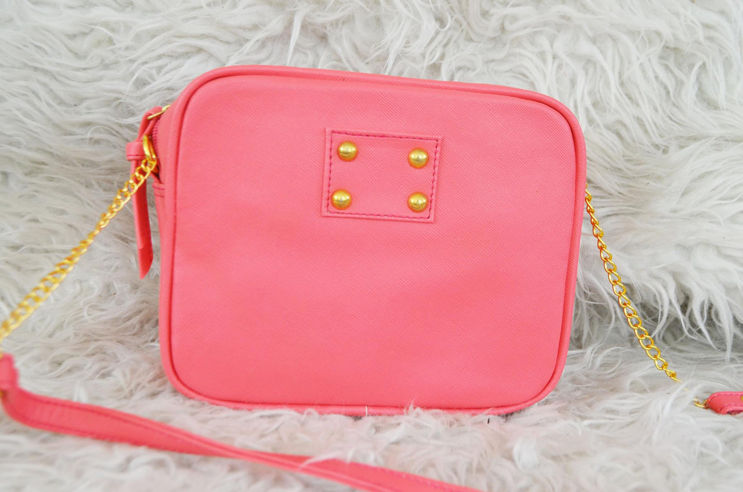 MIXMI TAYLOR CHAIN BAG (Salmon Pink) GOLD CHAIN