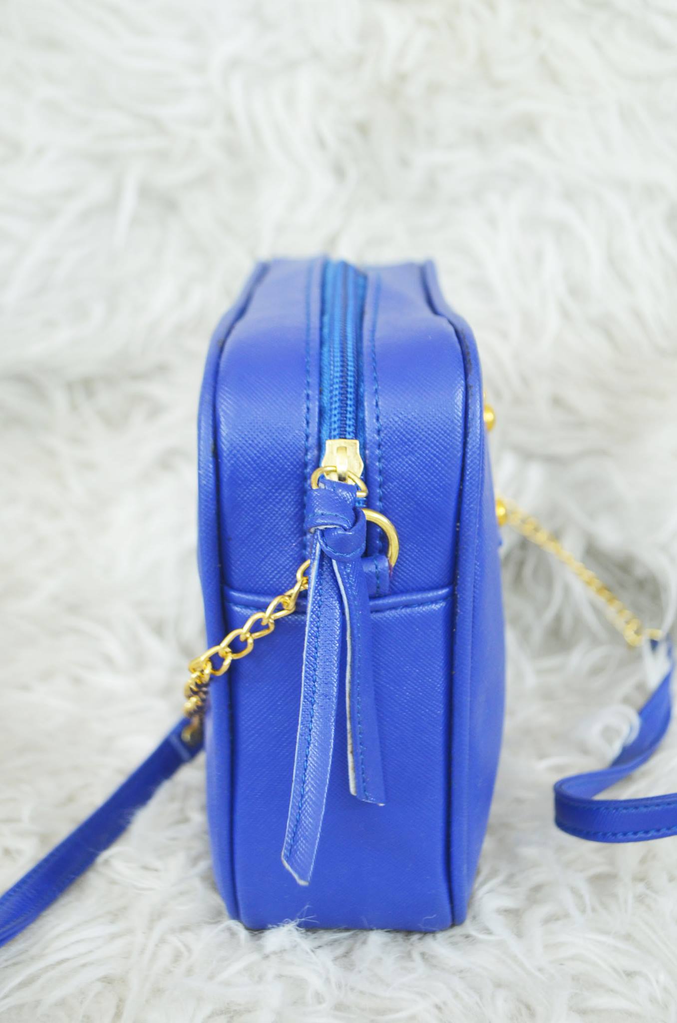 MIXMI TAYLOR CHAIN BAG (Royal Blue) GOLD CHAIN