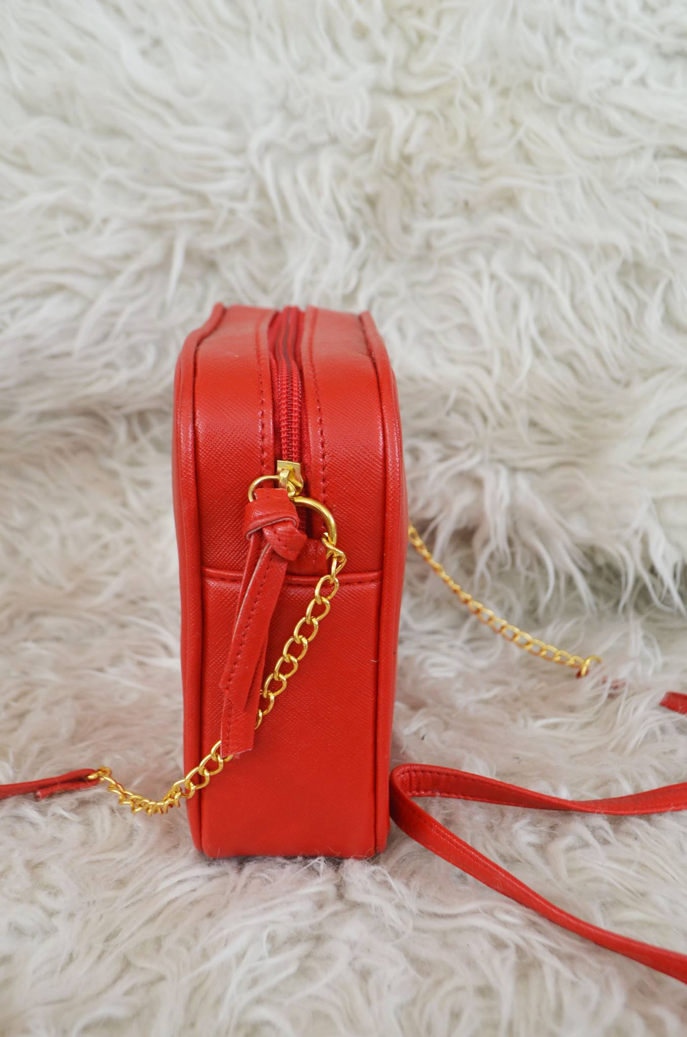 MIXMI TAYLOR CHAIN BAG (Red) GOLD CHAIN