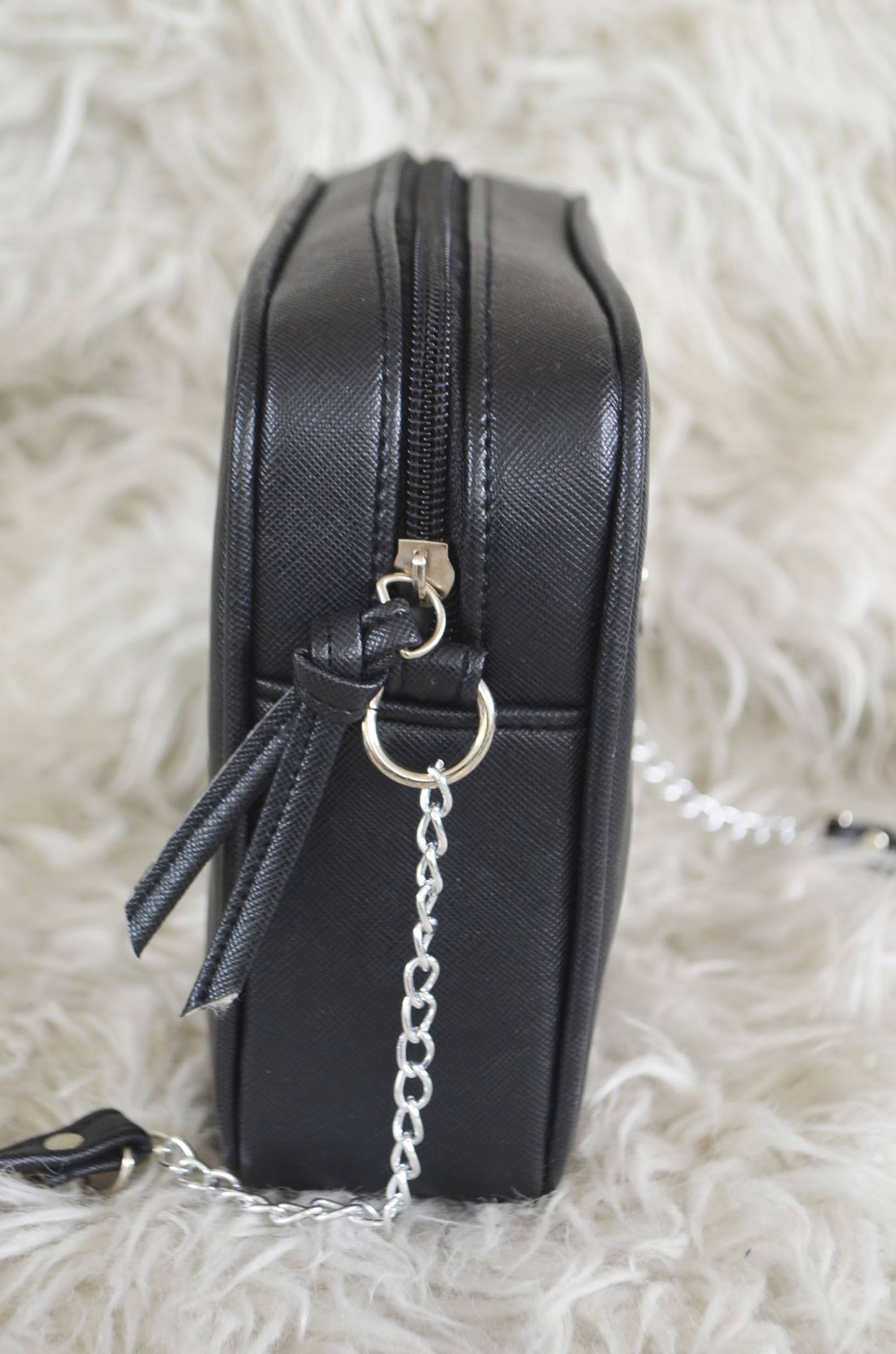 MIXMI TAYLOR CHAIN BAG (Black) SILVER CHAIN