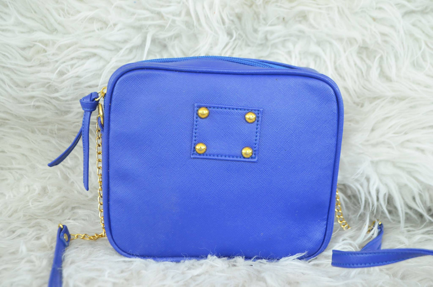 MIXMI TAYLOR CHAIN BAG (Royal Blue) GOLD CHAIN