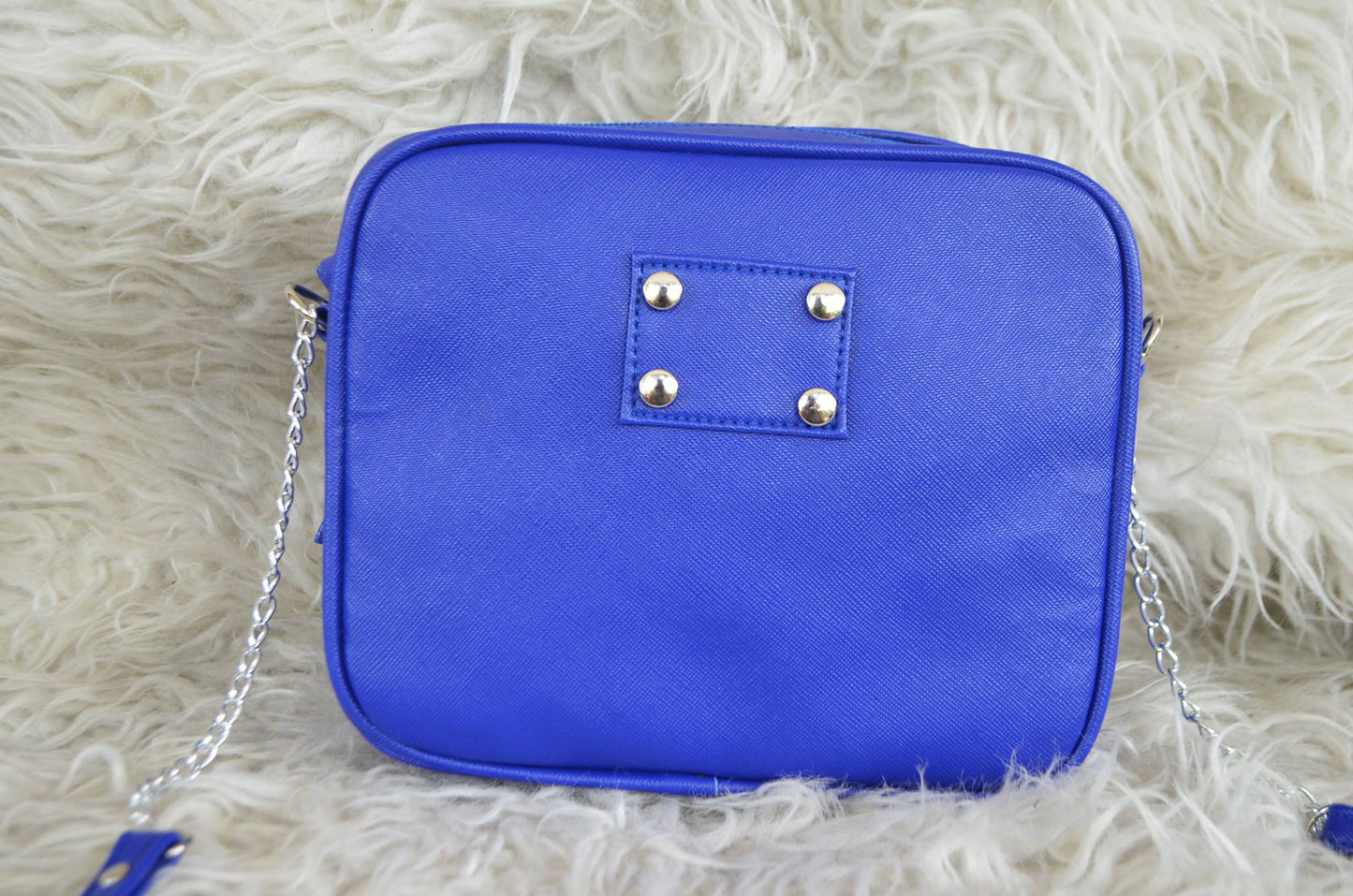 MIXMI TAYLOR CHAIN BAG (Royal Blue) SILVER CHAIN