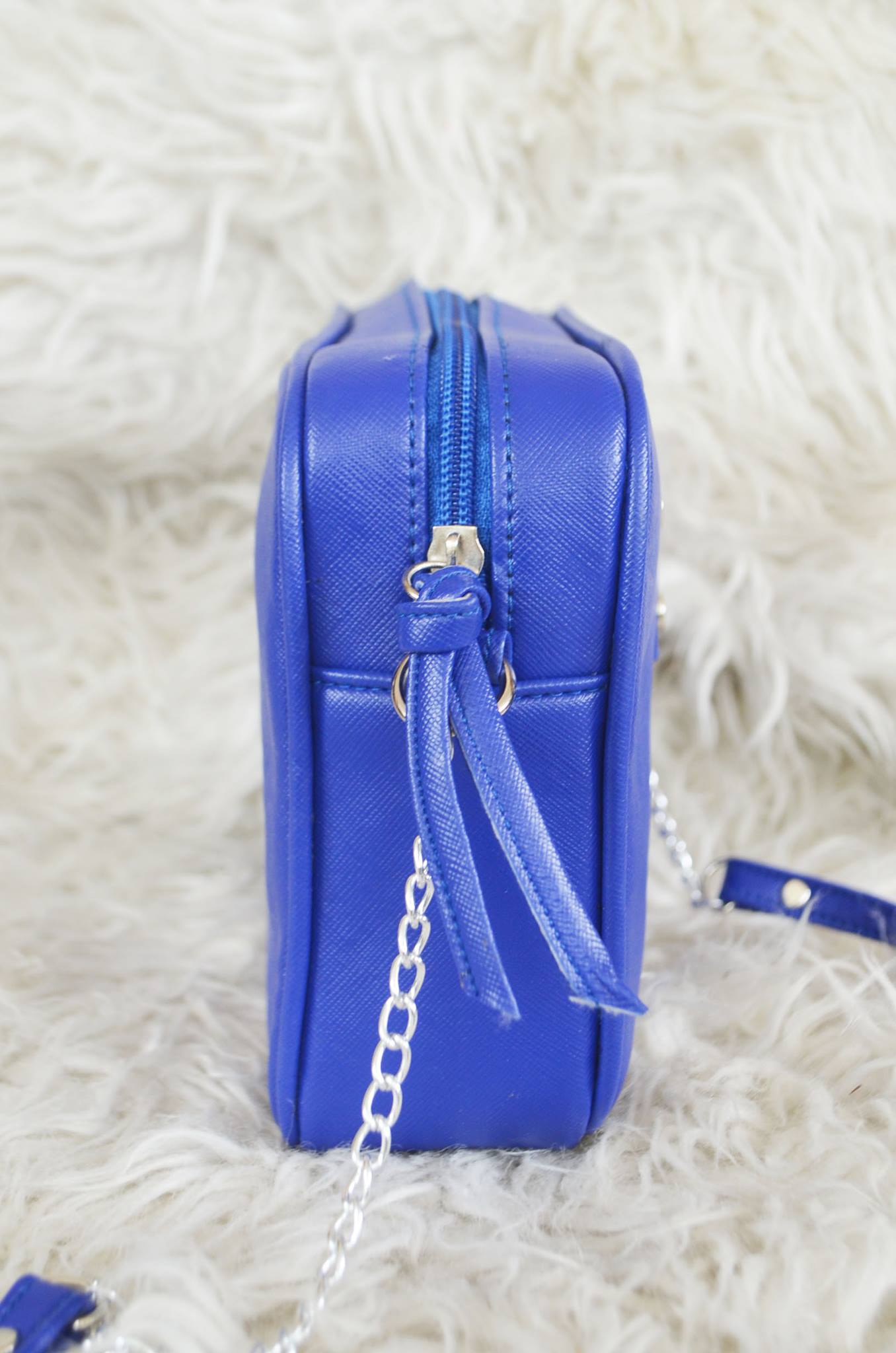 MIXMI TAYLOR CHAIN BAG (Royal Blue) SILVER CHAIN