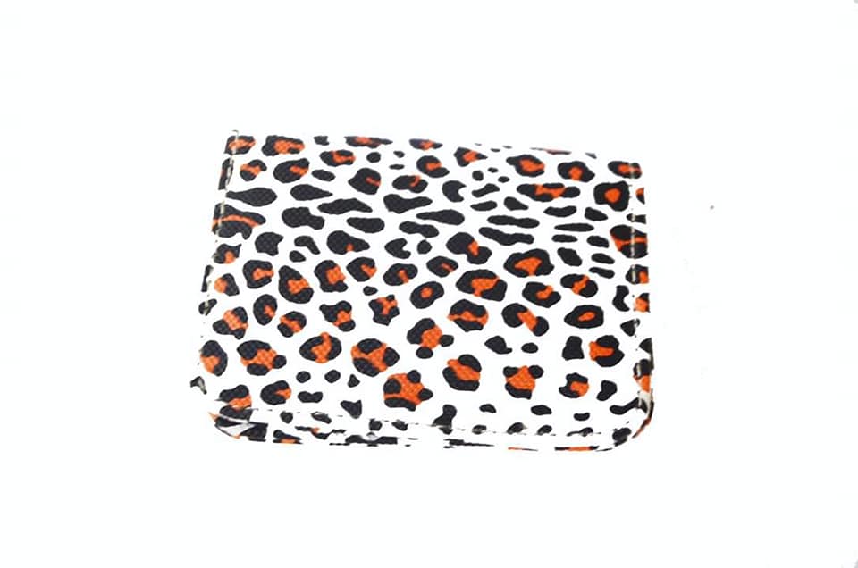 MIXMI MINI WALLET (LEOPARD ORANGE PRINT)