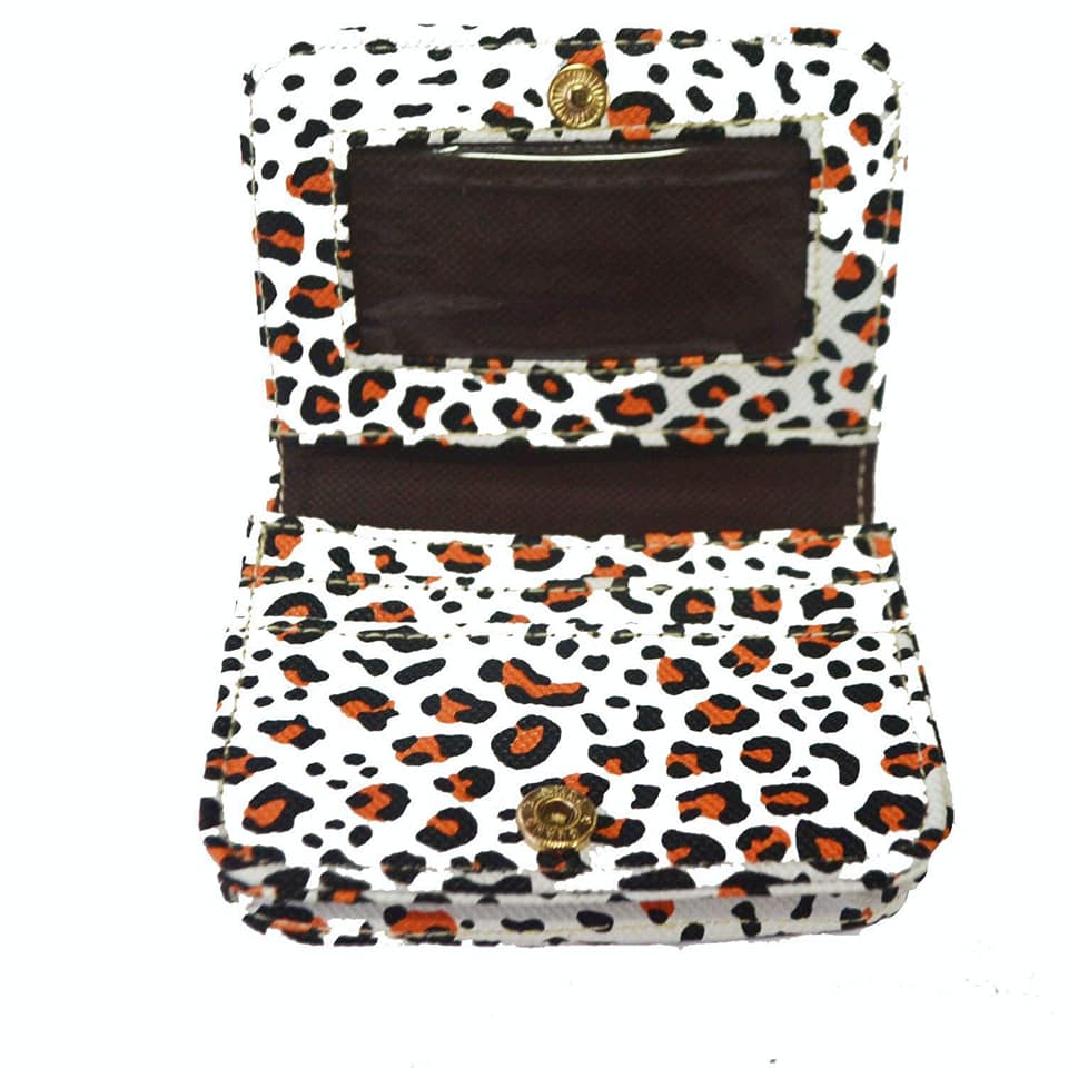 MIXMI MINI WALLET (LEOPARD ORANGE PRINT)
