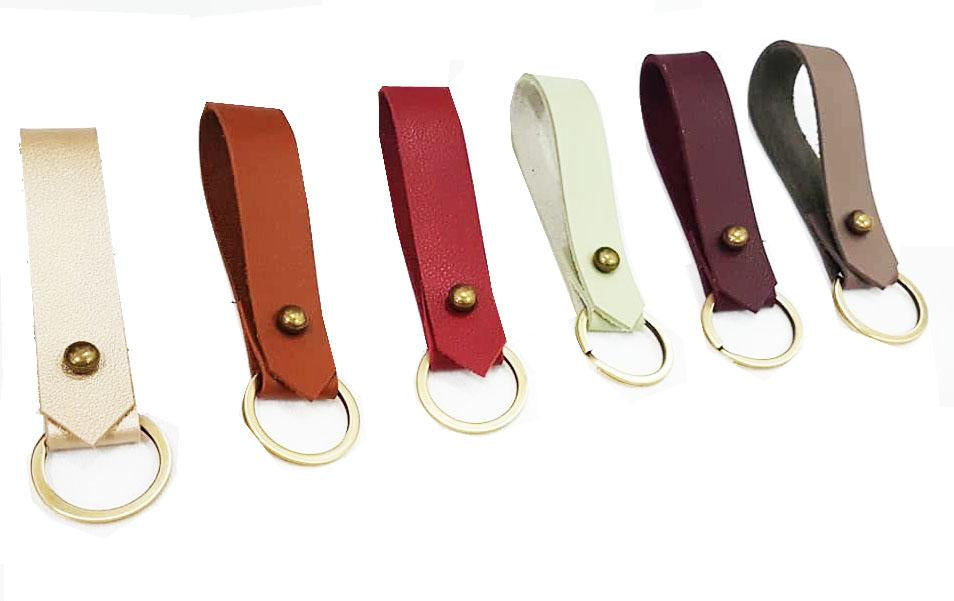 MIXMI BRASS STUD KEYCHAIN -- (ALL COLORS)