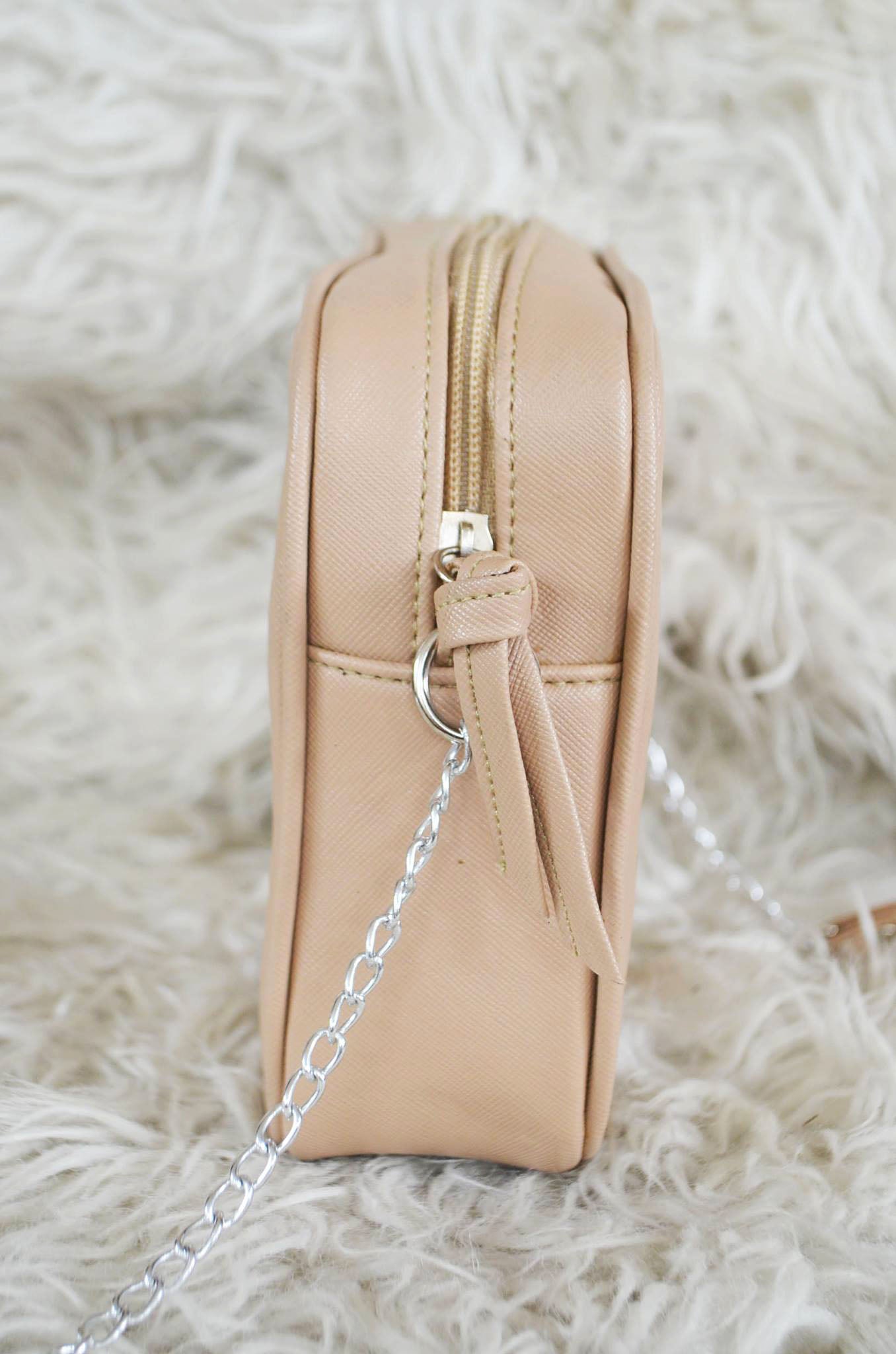 MIXMI TAYLOR CHAIN BAG (Beige) SILVER CHAIN