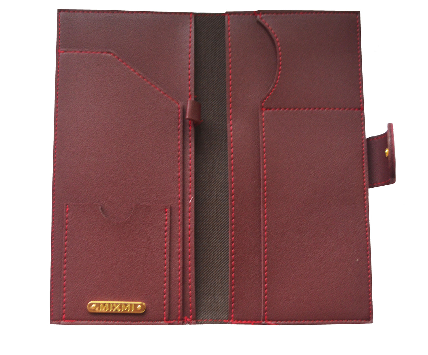 MIXMI TOBY PASSPORT WALLET (DARK RED)