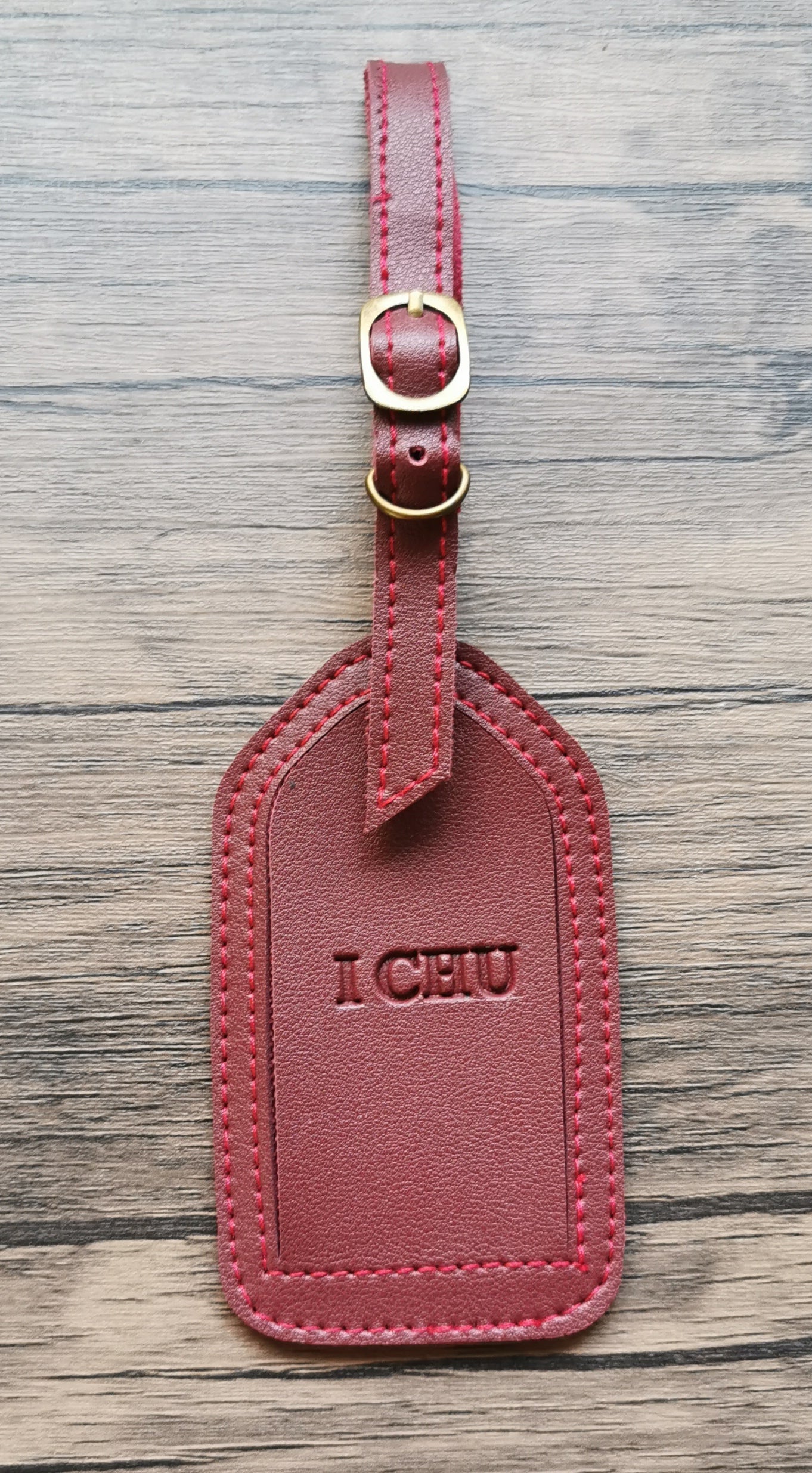 MIXMI LUCKY LUGGAGE TAG (DARK RED)