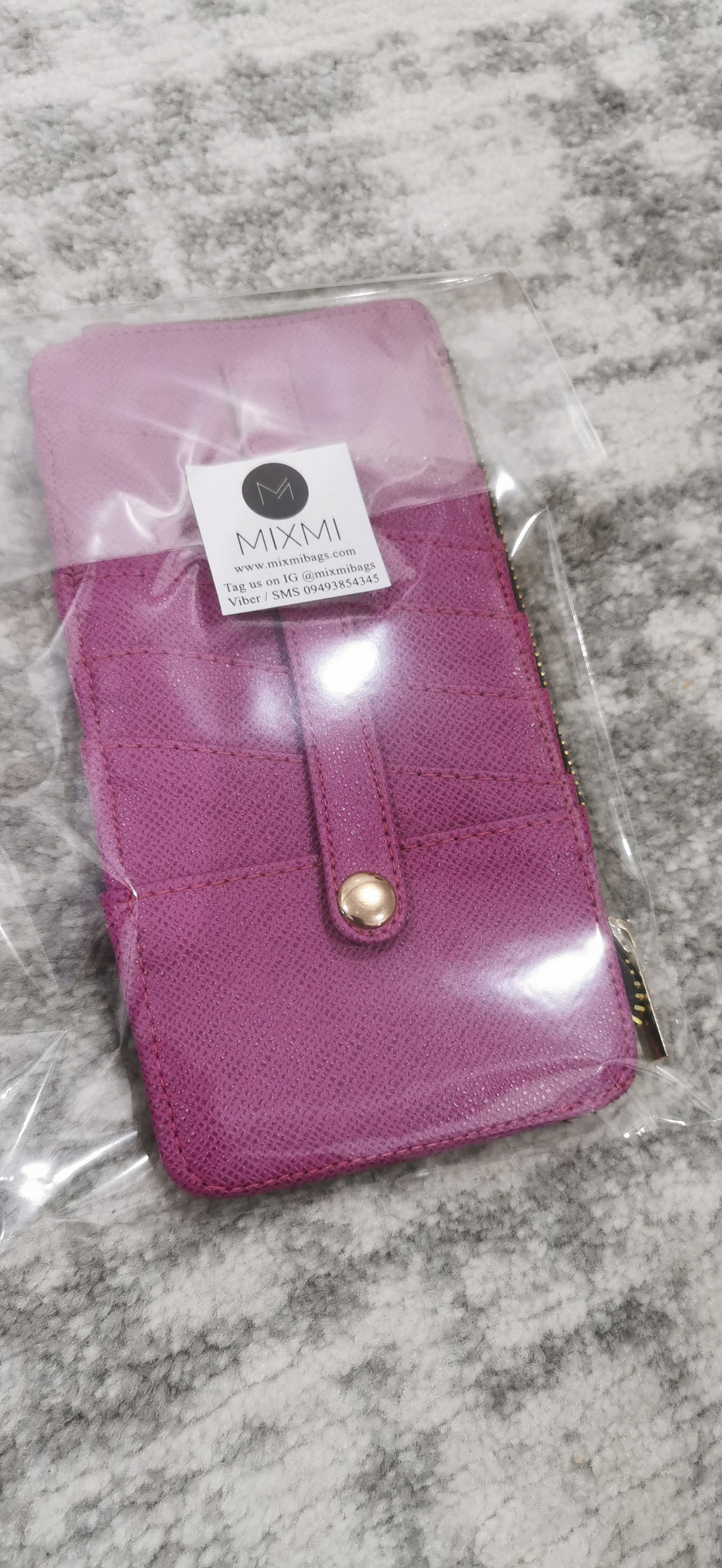 MIXMI DOUBLE SIDED WALLET (PURPLISH PINK)