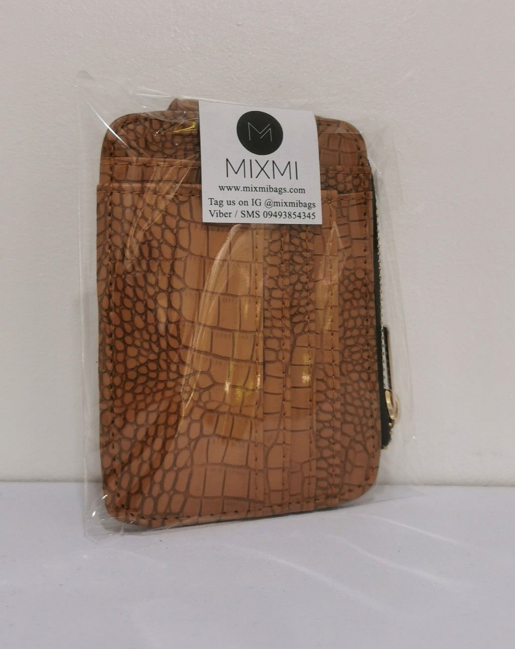 MIXMI SHINJUKU WALLET (SNAKESKIN TAN)