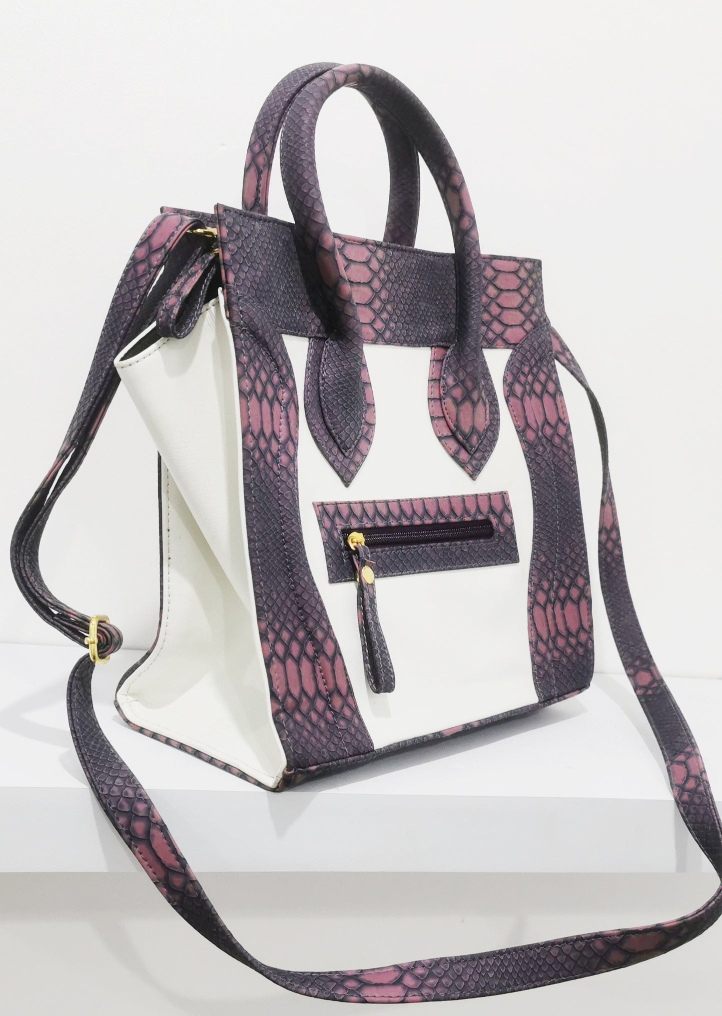 MIXMI Mini Celina Bag (White/Purple)