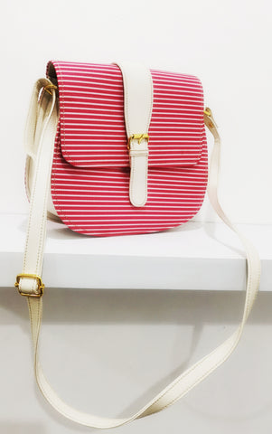 MIXMI Roxy Sling Bag (Pink Stripes)