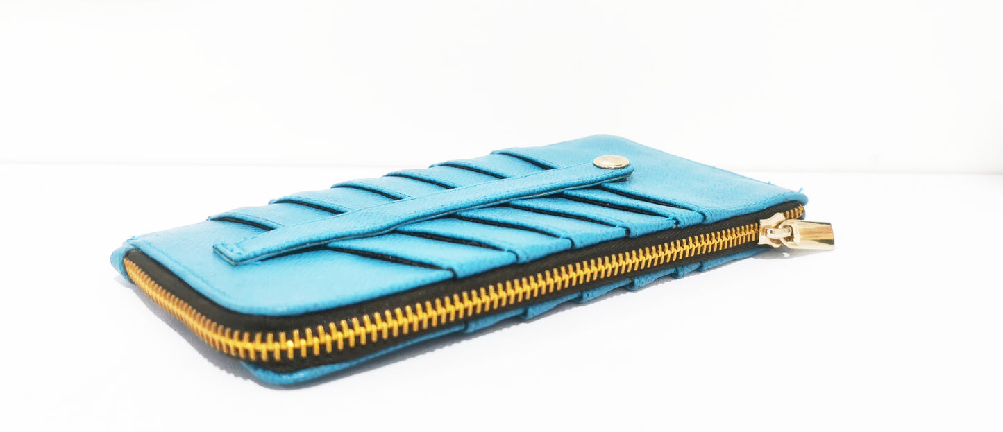 MIXMI Double Sided Wallet (Aqua Blue)