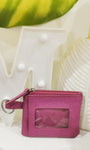 MIXMI Slim Zippered Wallet (Purplish Pink)