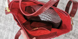 MIXMI CROCO Matte Sling Bag (Red)