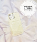MIXMI IPHONE 13 PRO MAX CROCO SKIN CASE (WHITE)