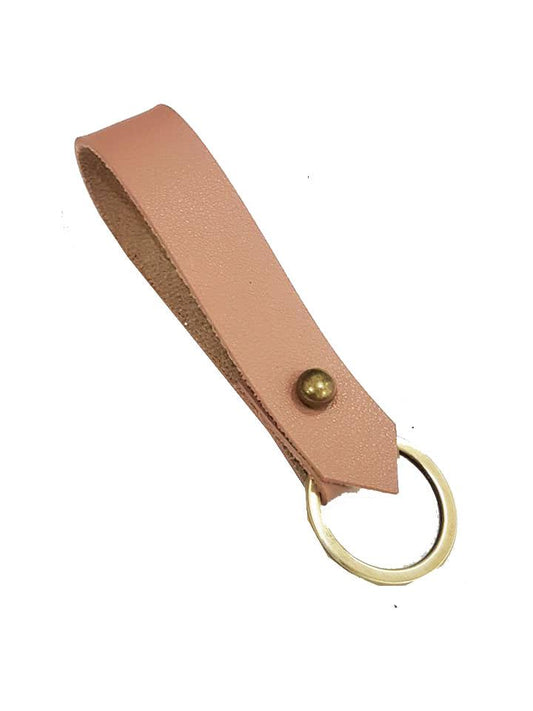 MIXMI BRASS STUD KEYCHAIN (Peach)