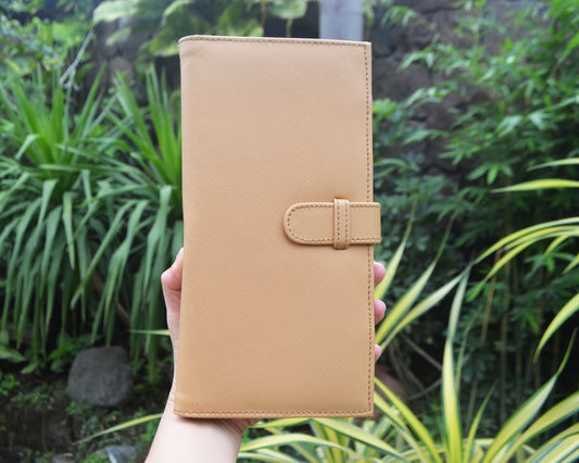 MIXMI FAMILY PASSPORT PLAIN (LIGHT TAN)