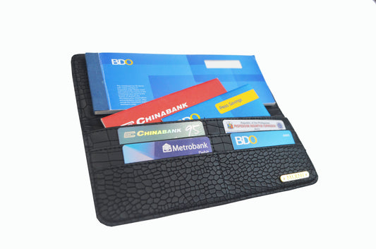 MIXMI NEW LONG CHECKBOOK WALLET (BLACK)