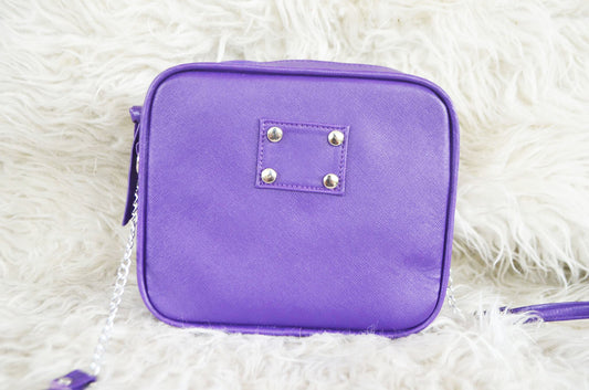 MIXMI TAYLOR CHAIN BAG (Purple) SILVER CHAIN