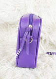 MIXMI TAYLOR CHAIN BAG (Purple) SILVER CHAIN
