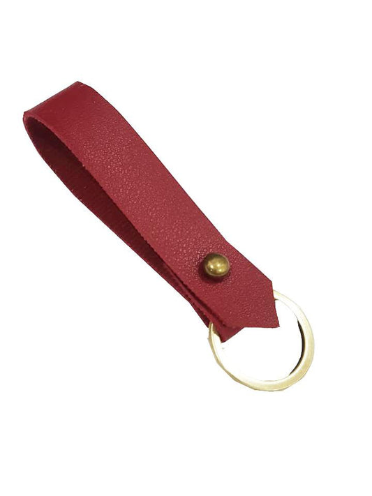 MIXMI BRASS STUD KEYCHAIN (RED)