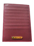 MIXMI SLIM ZEE CARD WALLET (DARK RED)