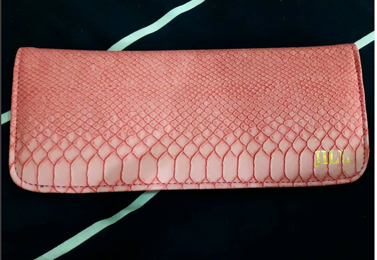 MIXMI LONG CHECKBOOK WALLET (SALMON PINK)