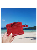 Mixmi Slim Zippered Wallet (Red)