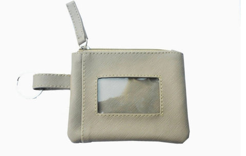 MIXMI Slim Zippered Wallet (Taupe)
