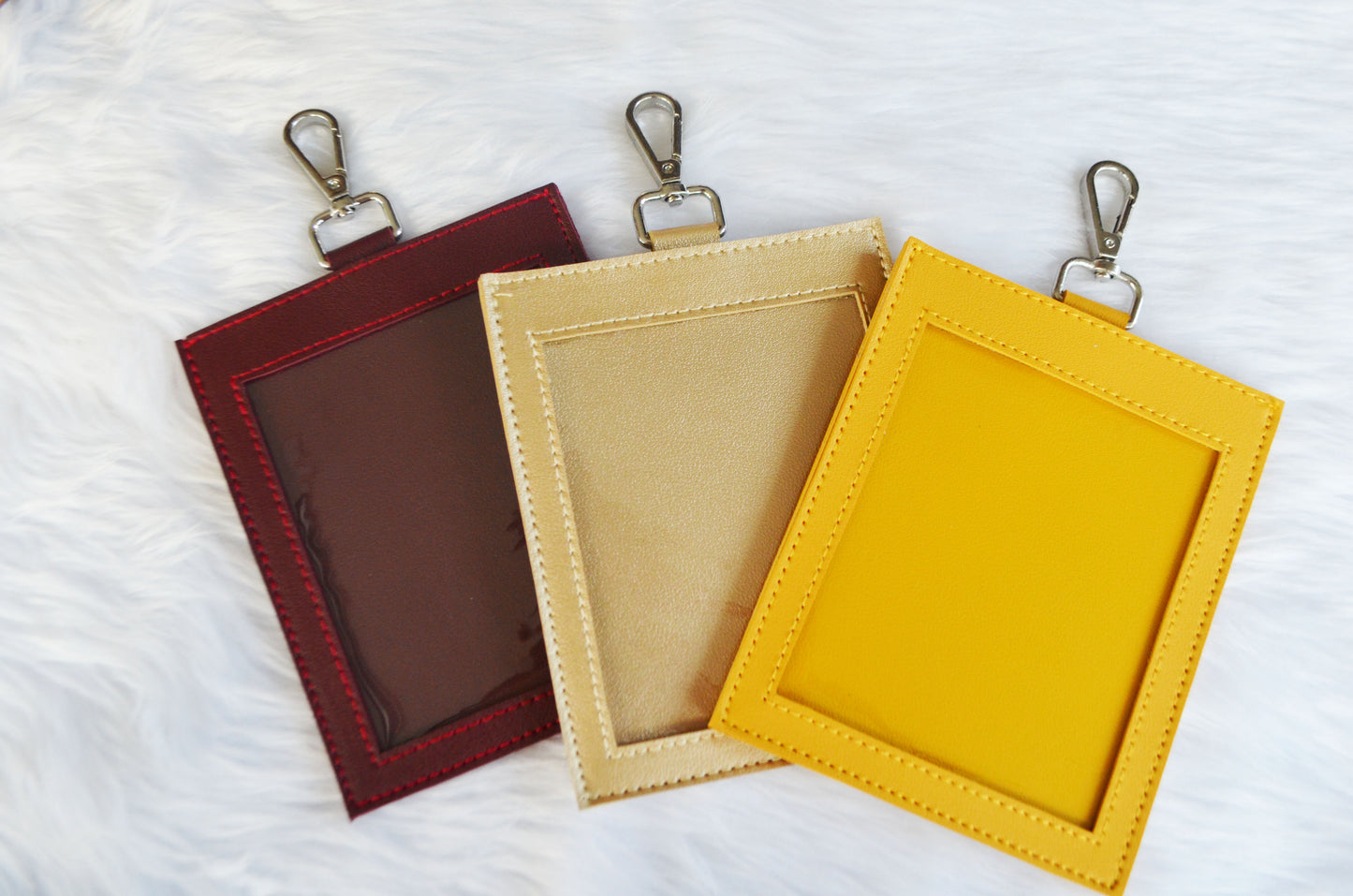 MIXMI VACCINATION CARD HOLDER WITH BACK POCKET (Maroon, Gold, Mustard)