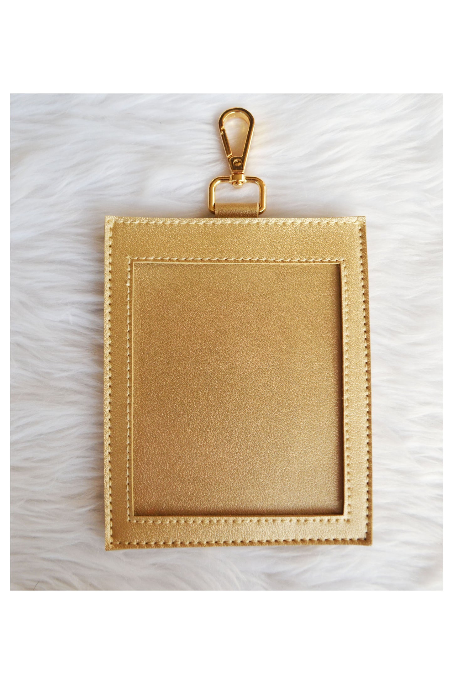 MIXMI ID CARD HOLDER W/ Back Pocket - (Senior Citizen ID / PWD ID) - Champagne Gold