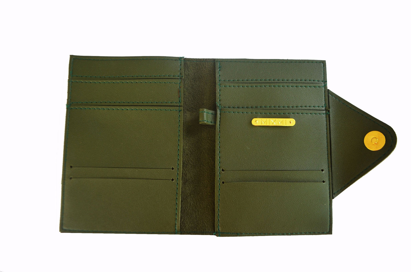 MIXMI QUATTRO PASSPORT WALLET (DARK GREEN)