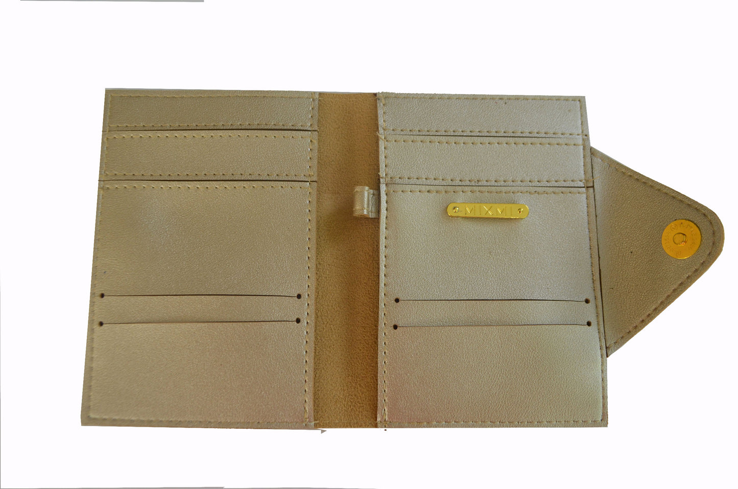 MIXMI Quatto Passport Wallet (Pearlized Gold)