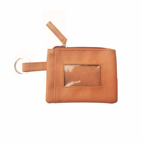 MIXMI Slim Zippered Wallet (Light Tan)