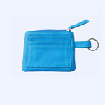 Mixmi Slim Zippered Wallet (Medium Blue)