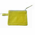 Mixmi Slim Zippered Wallet (Yellow Green)
