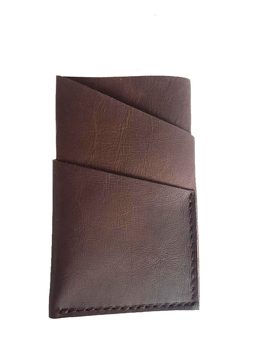 MIXMI LEATHER TIM THIN WALLET (DARK BROWN)