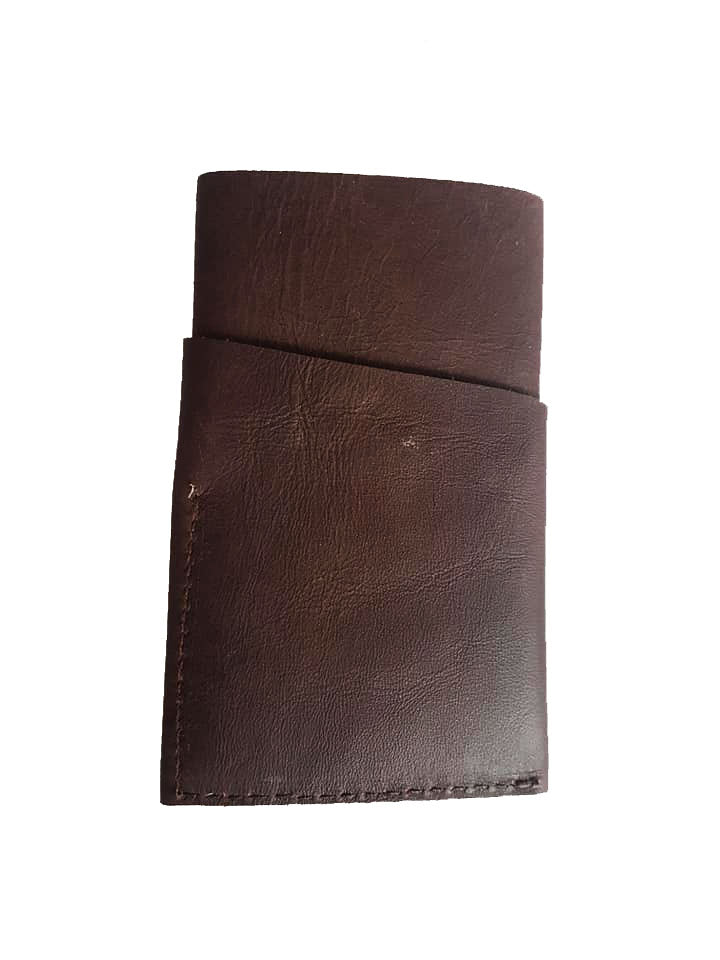 MIXMI LEATHER TIM THIN WALLET (DARK BROWN)